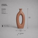 Ver imagem 3 de Garrafa Vanguard Grande Vaso Decorativo de Cerâmica para Sala e Mesa Mocha Mousse