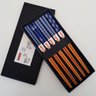 Kit Hashi 5 Pares Blue Graphic Kyoto Conjunto De Palitos Japoneses Hashi Com Caixa Yoi - 6