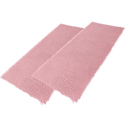 Kit 2 Passadeira Antiderrapante Bolinha 1,00m X 50 Cm Rosa