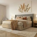 Ver imagem 1 de Cabeceira Cama King 200cm Estofada Cor:Linho Lincoln Níquel