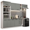 Ver imagem 3 de Armário de Cozinha Completa 290cm Branco Cinza Agata Madesa 03