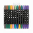 Ver imagem 1 de Canetas Colorir com Glitter 2 Pontas com 48 Cores