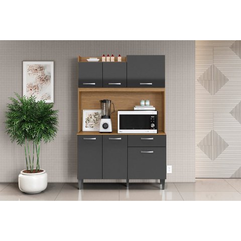 Kit Cozinha Berlim 6 Portas 1 Gaveta