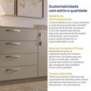 Ver imagem 6 de Cômoda 1 Porta 4 Gavetas Araçá CabeCasa MadeiraOriginals Cinza/Fendi
