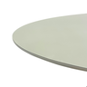 Mesa de Jantar Cone Oval 180x100 Cm Tampo Off White + Vidro Base Concreto - 5