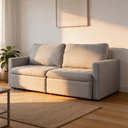 Ver imagem 5 de Sofá 3 Lugares Retrátil Reclinável para Sala de Estar 186cm Detroit K01 Linho Cinza - Lyam Decor