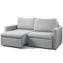 Ver imagem 3 de Sofá 3 Lugares Retrátil Reclinável para Sala de Estar 186cm Detroit K01 Linho Cinza - Lyam Decor