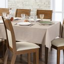 Ver imagem 3 de Toalha de Mesa 8 Lugares Térmica 1,40m X 2,50m Resistente Grande Cozinha Jantar Impermeável Avelã