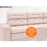 Sofá Brunello 2,30M Retrátil e Reclinável Velosuede - Areia - 7