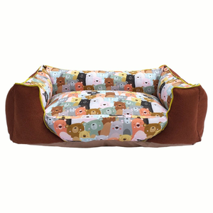 Caminha de Cachorro Retangular Caramelo 100% Algodão com Fibra Anatômica e Antialérgica Duz Pets