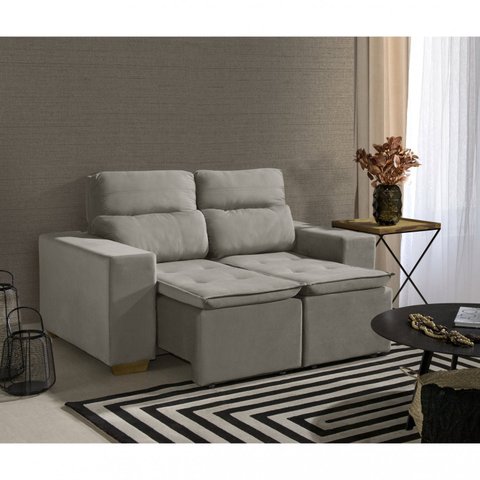 Sofá Luxemburgo 2 Lugares Retrátil Reclinável 1,50M Yescasa