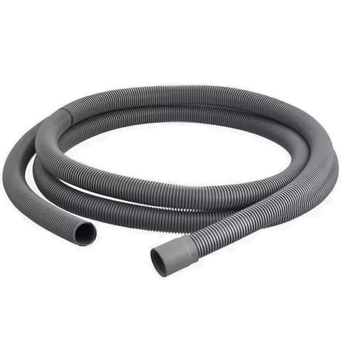 Mangueira Saída Água Máquina de Lavar Universal 5m Metros Cinza Bocal Reto | Kaztec