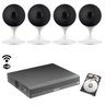 Kit cftv wi-fi Intelbras 4 cam mibo Im3 NVD 1304 6mp +HD 500 - 1