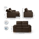 Ver imagem 3 de Sofá Luxemburgo 2 Lugares Retrátil Reclinável 1,50M Yescasa