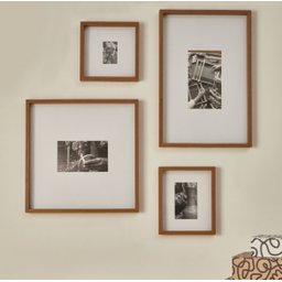Kit 4 Quadro Porta Retratos em Mdf Moldura para Fotos Parede - Marrom - 2