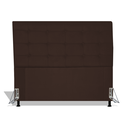 Ver imagem 1 de Cabeceira Estofada Rubi 195 cm Para Cama Box Quarto King Size MV Estofados Suede Marrom