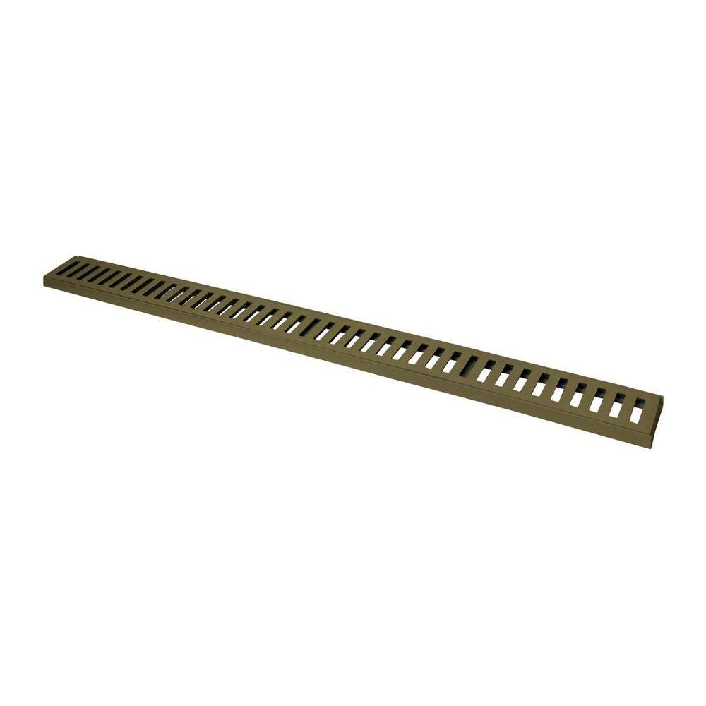Ralo Grelha Linear com Caixilho em Alumínio Fendi 10x100cm - 1