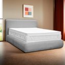 Ver imagem 2 de Kit Cama Box + Cabeceira Orgânica Moscou Quarto de Casal 140cm Bouclê - Sofa Store:bouclê Cinza Clar