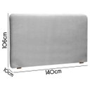 Ver imagem 4 de Kit Cama Box + Cabeceira Orgânica Moscou Quarto de Casal 140cm Bouclê - Sofa Store:bouclê Cinza Clar