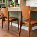 Ver mais imagens de Conjunto Mesa de Jantar Redonda com 6 Cadeiras Madeira Sala Moderno Rustico Area Gourmet Noronha:Cor