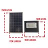 Refletor Solar 40w Kit 3 Uni Holofote Luminaria Sensor Placa Energia Luz Controle Leva pra Casa Rs40 - 3