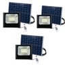 Refletor Solar 40w Kit 3 Uni Holofote Luminaria Sensor Placa Energia Luz Controle Leva pra Casa Rs40 - 1