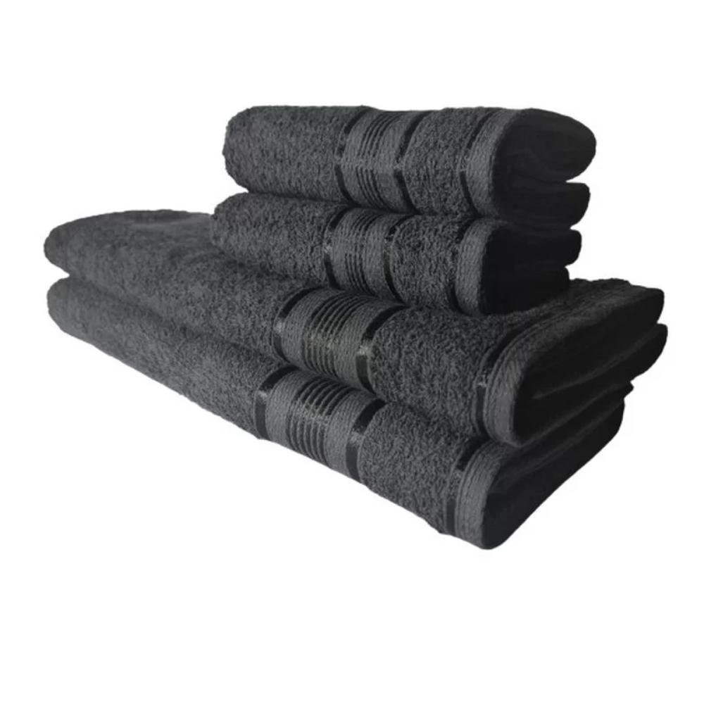 Conjunto de toalhas preto
