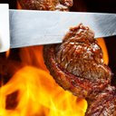 Ver imagem 3 de Faca com Cabo Branco Nylon de 8" - Açougueiro Churrasco Cozinha Carne Aço Inox Prime Confort Profiss