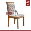 Ver imagem 6 de Conjunto Sala de Jantar 4 Lugares Tampo Vidro/MDF 120x90cm Madeira Maciça Mesa e Cadeiras Berlim Cin