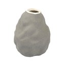 Ver imagem 1 de Vaso Decorativo Organico em Ceramica Cinza Escuro G 17x13cm