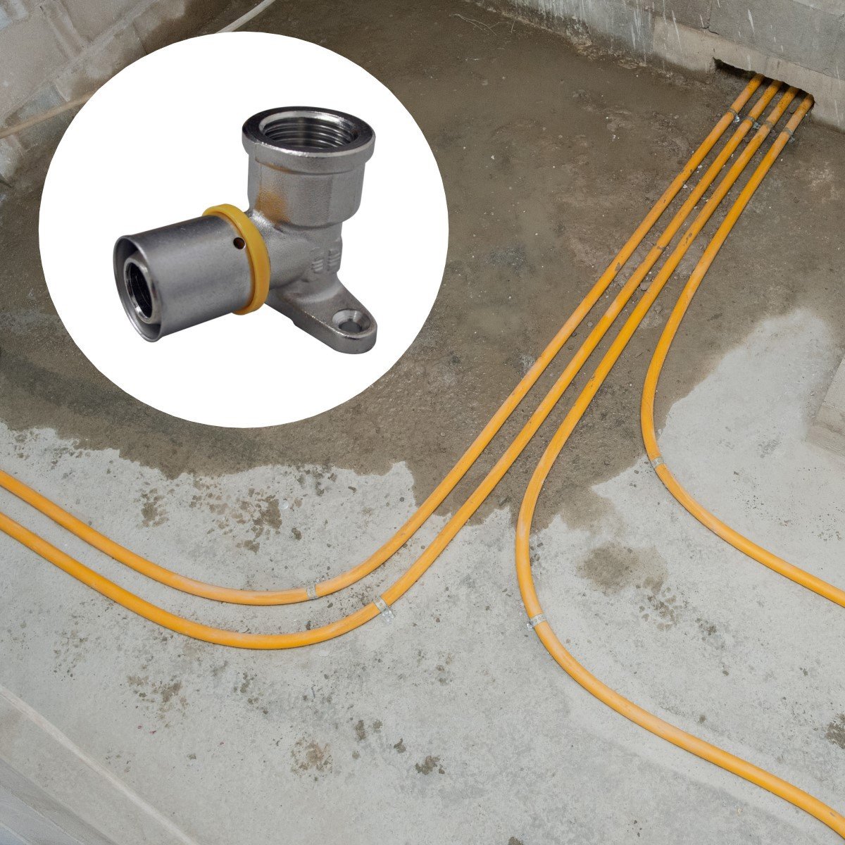 Joelho Cotovelo Base Fixa P/ Gás 16mm 1/2'' Pex Gás Astra - 2