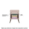 Mesa de Apoio Infantil Melinda com 1 Gaveta - Rosa - 2