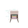 Mesa de Apoio Infantil Melinda com 1 Gaveta - Rosa - 4