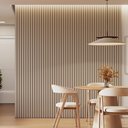 Ver imagem 1 de Kit 4 Placas de Painel Ripado Milão 250cm x 58cm x 3,3mm (Rende 5,8m²) Ecorevest