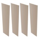 Ver imagem 3 de Kit 4 Placas de Painel Ripado Milão 250cm x 58cm x 3,3mm (Rende 5,8m²) Ecorevest