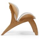 Ver imagem 5 de Kit 2 Poltronas Decorativa Orgânica Sala Living Kadosh L02 Bouclê Cru- Lyam Decor