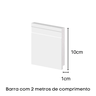 Rodape Poliestireno 51910 Slim Bco 10cm Arquitech - Barra 02 Metros - 2