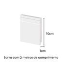 Ver imagem 2 de Rodape Poliestireno 51910 Slim Bco 10cm Arquitech - Barra 02 Metros