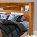 Ver imagem 5 de Cabeceira Para Box Casal 140cm Com Nichos 131 Nature Tebar