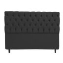 Ver imagem 2 de Cabeceira Mais Calçadeira Baú Casal 140cm Para Cama Box Suede Preto