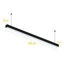 Ver imagem 3 de Luminária Led Linear Pendente Perfil 35x35mm 1 Metro 24w - Branco - 3000k