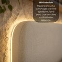 Ver imagem 7 de Cabeceira Casal Queen 160 cm Organica com LED Linho Bege Vconcept