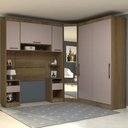 Ver imagem 1 de Guarda Roupa Solteiro Modulado Cp03 Delphi Avelã/cinnamon L01- Mpozenato