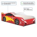 Ver imagem 3 de Cama Solteiro Infantil 197x91,5cm para Quarto Personagens Carro Vermelho K02 - D’Rossi