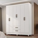 Ver imagem 1 de Guarada Roupa Casal com 6 Portas Guararapes Branco Brilho