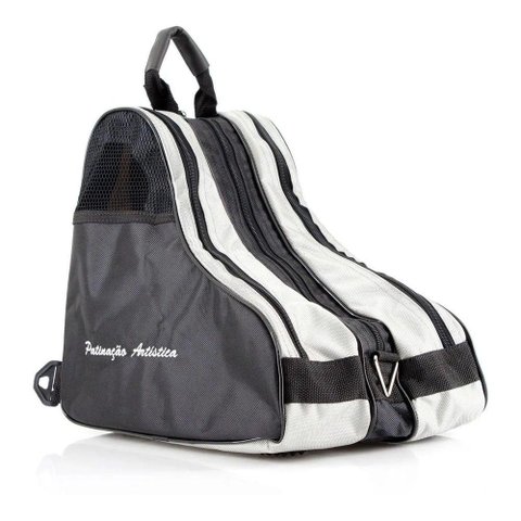 Bolsa para Patins com Alça e 3 Divisórias Reforçada Preta