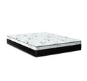 Ver imagem 3 de Cama Box Baú Queen 158 Tecido Sintético Marrom com Colchão Espuma D33 One Face Preto