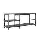 Ver imagem 1 de Rack Estilo Industrial Brooklin 115 para TV 40 Polegadas Preto
