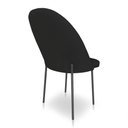 Ver imagem 6 de Kit 8 Cadeiras Poltrona de Jantar Ariel Suede Preto Pés de Ferro Preto - Pallazio