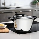 Ver imagem 5 de Pipoqueira Aço Inox Fundo Triplo Tramontina Allegra 5,6l com Tampa de Vidro